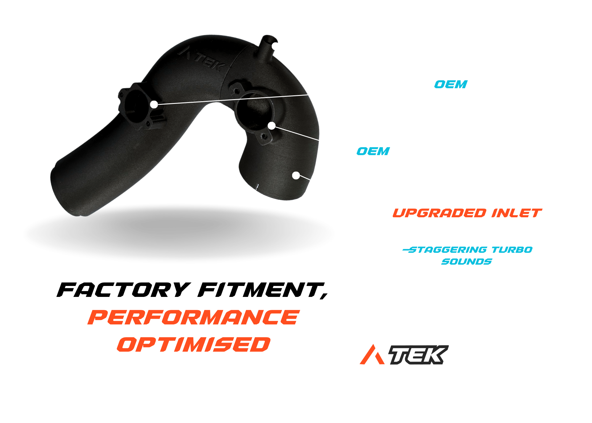 A-Tek N55 Front Mount Intake Kit (5/6 Series)